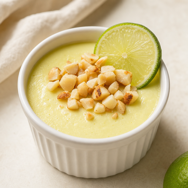 Key Lime Custard w/ Macadamia Nuts